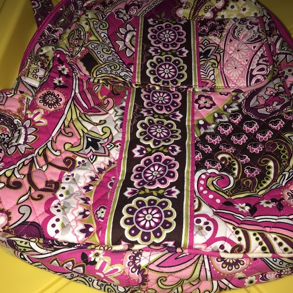 Vera Bradley pink floral backpack - Picture 2 of 11